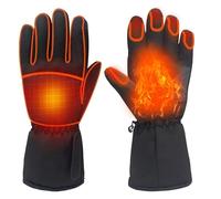 Heated Gloves for Women Men, Electric Rechargeable Battery Heating Gloves, Waterproof Touchscreen Hand Warmer Gloves, Unisex Winter Thermal Gloves for Motorcycle Cycling Outdoor Camping Hiking SKi