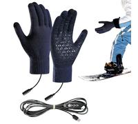Heated Gloves Gloves For Men & Women, Windproof Thermal Glove With USB Fast Heating, Full Hands Warmer For Ar-thritis, Winter Touchscreen, 3 Temperature Settings, For Cycling & Outdoor