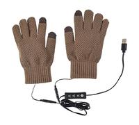 Heated Gloves - Heating Mittens with USB Socket - Rechargeable Heated Gloves | Three Temperature Settings for Outdoor Winter Activities Sports Cycling Skiing Motorcycling