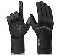 Heated Gloves Men Women Warm Winter Gloves for Arthritis Raynaud Rechargeable Waterproof Thin Heated Work Gloves for Skiing Golf Hiking Driving (Medium)
