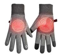 Heated Gloves - Polyester Fiber, Warm Gloves for Touchscreen | Warm USB Winter Fleece Lining 165 G, Windproof Waterproof, with Non-Slip Palms Keeps Hands Dry During