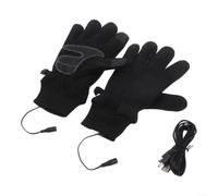 Heated Gloves Rechargeable 3 Levels Touchscreen(Black Constant temperature)