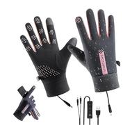 Heated Gloves - USB Powered Flexible Control Warm Fleece Lining | Winter Heating Gloves - Outdoor Sports Equipment Skiing Hiking Cycling Tobogganing Work Youth