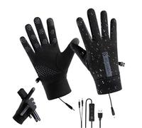 Heated Gloves - USB Powered Flexible Control Warm Fleece Lining | Winter Heating Gloves - Outdoor Sports Equipment Skiing Hiking Cycling Tobogganing Work Youth