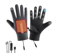 Heated Gloves - USB Powered Flexible Control Warm Fleece Lining | Winter Heating Gloves - Outdoor Sports Equipment Skiing Hiking Cycling Tobogganing Work Youth