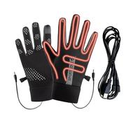 Heated Gloves - USB Powered Windproof Warm Electric Heating Gloves | Work Gloves With Three Levels Temperature Control For Adults Winter Outdoor Activities Driving Sk