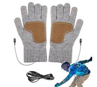 Heated Gloves - Waterproof Windproof Heateds Glove For Women | USB Powered Adjustable 3 Temp | Warm Heated Winter Gloves Touchscreen | For Men Women Outdoor Office Work Home Cycling Skiing Hunting