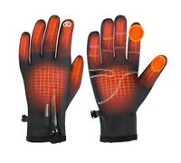 Heated Gloves,Winter Gloves,Electric Rechargeable Battery Heat Gloves for Men Women,Battery Powered Electric Heated Ski Bike Motorcycle Warm Gloves Hand Warmers,Winter Snow Gloves Mittens (M)