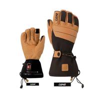 Lenz - Heated Gloves - Heat Glove 9.0 Finger Cap Men Marron / Noir for Men in Recycled Polyester - Size L - Orange Orange L