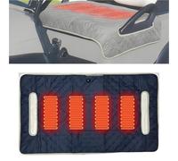 Heated Golf Cart Seat Cover, Heated Cushion with Graphene 4-Zone Heating, Universal Fit, Waterproof Anti-Slip, Easy to Clean, Ideal for Travel & Golfing (Blue)