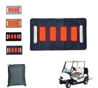 Heated Golf Cart Seat Cover, Waterproof Towel Cushion Blanket, Golf Cart Heated Seat Cushion, 3 Heat Levels, USB/Type-C Powered, Golfs Gifts for Men & Golflovers (Navy Blue)