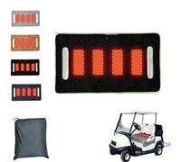 Heated Golf Cart Seat Cover, Waterproof Towel Cushion Blanket, Golf Cart Heated Seat Cushion, 3 Heat Levels, USB/Type-C Powered, Golfs Gifts for Men & Golflovers (Black)