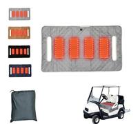 Heated Golf Cart Seat Cover, Waterproof Towel Cushion Blanket, Golf Cart Heated Seat Cushion, 3 Heat Levels, USB/Type-C Powered, Golfs Gifts for Men & Golflovers (Gray)