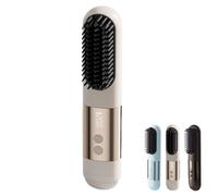 Heated Hair Brush for Short Hair, Dual Hot & Cold Functions, Cool Air Setting for Voluminous Style, Portable Rechargeable Design for Daily Use and Travel