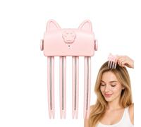 Heated Hair Volume Clip, Root Lifter Comb, Cordless Rechargeable, pink