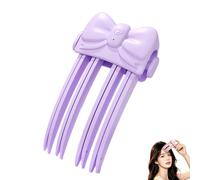 Heated Hair Volume Clip, Wireless Heated Volumizing Root Lift Clip Volume Clips, Cordless Root Lifter Comb with 2 Heat Settings, USB Rechargeable Instant Root Lift, for Fine Flat Hair, Purple