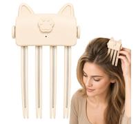 Heated Hair Volume Clip, Wireless Heated Volumizing Root Lift Clip Volume Clips, Heated Root Volumizer Clip, Portable Travel Bangs Lifter Hair Styling Tool for Flat Fine Hair, with 2 Heat Settings