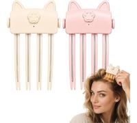 Heated Hair Volume Clip, Wireless Heated Volumizing Root Lift Clip Volume Clips, Heated Root Volumizer Clip, Portable Travel Bangs Lifter Hair Styling Tool for Flat Fine Hair, with 2 Heat Settings
