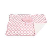 Heated Hand Pocket USB Powered Multifunctional Portable Electric Heating Blanket Cloud Design for Office Home Travel (Pink)
