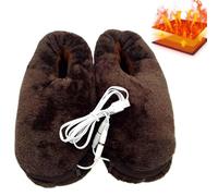 Heated House Shoes, Heated Foot Warmer, Electric Heated Foot Warmer Slipper, Plush Electric Heated Shoes, Rechargeable Foot Heating Pad