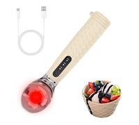 Heated Ice Cream Scoop, 2600mAh 3-Temperature Adjustable Icecream Scoop Self-Melting Ice Cream Scooper for Hard Frozen Desserts