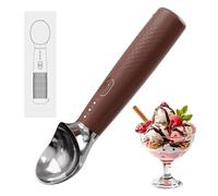 Heated Ice Cream Scoop Electric Ice Cream Scooper Rechargeable with Led Display 3-Speed Adjustable Ip67 Waterproof Heats to 160°f for Gelato & Frozen Desserts Professional Kitchen Gadget Black