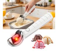 Heated Ice Cream Scoop,Rechargeable Ice Cream Scoop with 2-Level Adjustable Heats,45°C/70°C,Electric Warming Icecream Scooper,2000mAh Capacity, IP67 Waterproof for Ice Cream, Gelato, or Frozen Yogurt