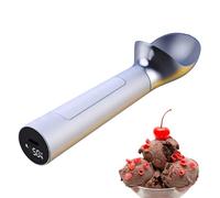 Heated Ice Cream Scoop with 50°C Active Heating - Thermostatic Scooper with Temperature & Power Display, 8H Standby, IP67 Waterproof for Hard Butter