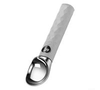 Heated Ice Cream Scoop with LED Display,70°C Electric Spoon for Hard Desserts,USB Rechargeable Metal Scooper for Seniors(grey)