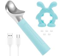 Heated Ice Cream Scoop,Zinc Alloy Electric Ice Cream Scoop Rechargeable,Heats to 70°C in 3-5 Seconds,Battery Life 8 Hours,Water Resistance Rating IP67,17.5x4.3cm(Blue)