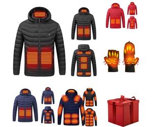 Heated Jacket Women Clearance,2024 Upgraded 9/19/21 Heated Zone Heated Jacket Winter Warm Coat Today's Deals,4 Levels Heat Settings Electric USB Smart Heating Jacket Heated Body Warmer Coat M-6XL