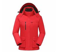 Heated Jacket Womens Electric Heated Coat Full Zip USB Electric Heating Jacket Outdoor Rain Coats Sale Waterproof Windproof Electric Coat with Detachable Hood and Multi Pockes for Outdoor Activities