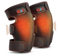 Heated Knee Brace Wrap - Rechargeable Knee Heating Pad Vibration Massager for Knee Pain Relief, Swelling, Stiffness, Muscle Atrophy, Permanent & Joint Dysfunction