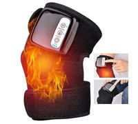 Heated Knee Massager, 3 in 1 Heated Knee Pad for Knee Elbow Shoulder, Far Infrared Joint Physiotherapy Elbow Knee Pad Vibration Massage Pain Relief Health Care