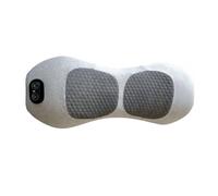 Heated Lumbar Support Pillow for Sleeping, Ergonomic Lower Back | Lumbar Pillow for Bed with Massage, Back Pain & Sciatica Relief for Side & Back Sleepers Light Grey