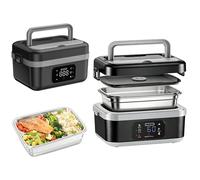 Heated Lunch Box for Adults,1L Cordless Electric Lunch Box Battery Powered