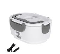 Heated Lunch Box Keep-Warm Box 12 V DC & 230 V AC Grey Camry