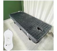 Heated Massage Blanket Beauty Salon Topper Table Mattress, Square Head Bed Mattress, Thicken Electric Heating Blanket Mat, for Massage Bed and Spa,180cm with holes