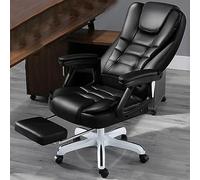 Heated Massage Office Chair with Footrest and Lumbar Support, Ergonomic Swivel Desk Chair for Work and Home Office Use