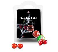 Heated massage oil brazilian balls cherry secretplay