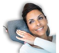 Heated Memory Foam Neck Relaxation Pillow, Gentle Cervical Traction, Includes Black Carry Bag - CLIMSOM