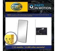 HELLA 9MX 562 841-002 Mirror Glass, exterior mirror - 24V - Left and right