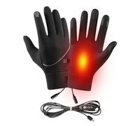 Heated Mittens, USB Heating Thermal Mittens for Cold Weather, Thermal Touchscreen Waterproof Gloves for Winter Outdoor Cycling Mountaineering Running Men Women