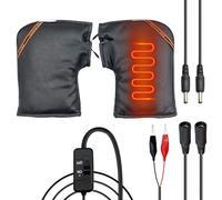 Heated Motorcycle Gloves, 12 V Waterproof Heated Warm Gloves, Bicycle Handlebar Cover, for Winter Sports, Motorcycling, Camping, Commuting, Daily Driving, Cold Weather, Outdoor, Adventure, Travel