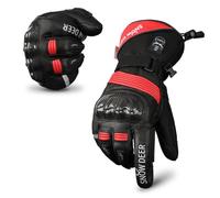Heated Motorcycle Gloves,7.4V 2200MAH Electric Rechargeable Battery Waterproof Riding Gloves Men Women for Winter Biking Cycling Ski Snow Insulated Glove Hand Warmer Moto Gloves