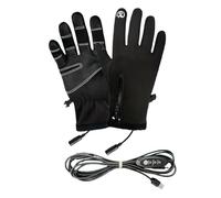Heated Motorcycle Gloves - Waterproof Nylon USB Electric Hand Warmer Cycling Glove | Three-Speed Temperature Adjustment | Windproof Non-Slip Touchscreen Gloves For Men Women