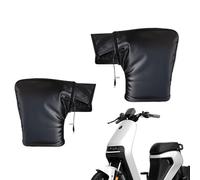 Heated Motorcycle Handlebar Sleeves - Oxford Cloth Winter Cycling Windproof Warmer Motorcycle Mittens | For Scooters, ATVs, Snowmobiles, Cold Weather Rides, Outdoor Commuting