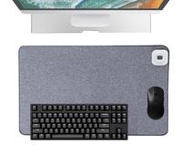 Heated Mouse Mat, Waterproof Mat with Overheating Protection, Warming Desk Mat, for Typing Games, Homework in Winter, Home, Dorm and Apartment