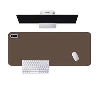 Heated Mouse Pad, Usb Winter Hand Warmer Desk Pad With Lcd Display, 5 Adjustable Temperature Levels, Non-slip Table Protector, Electric Heat Mouse Pad Table Mat For Home Office Deep khaki 90 * 36cm