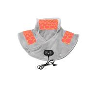 Heated Neck and Shoulder Wrap | Electric Warmer with Vibration Massager - Auto Shut-Off Weighted Electric Heat Pad - for Men Elderly Home Workplace Daily Relaxation Post Exercise Cold Weather
